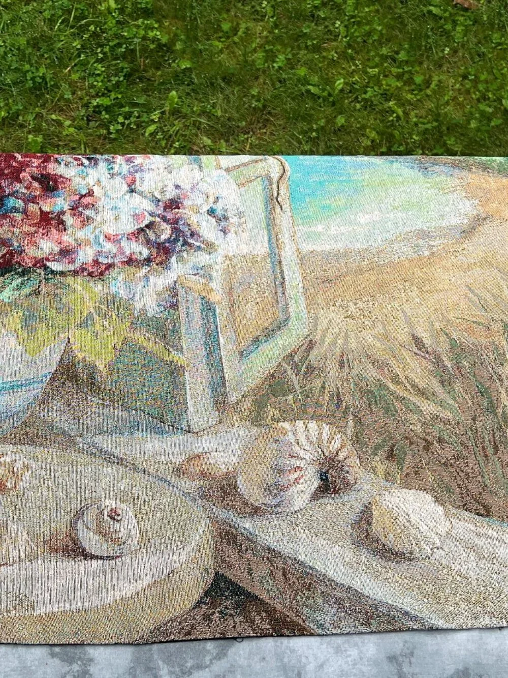 Danhui Nai Coastal Hydrangea Woven Tapestry Wall Hanging 53